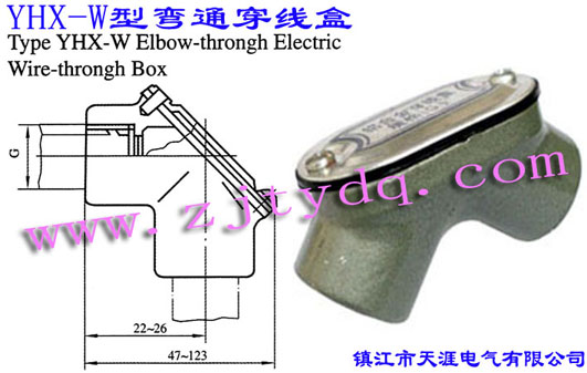 YHX-W͏ͨType YHX-W Elbow-through Electric Wire-through Box